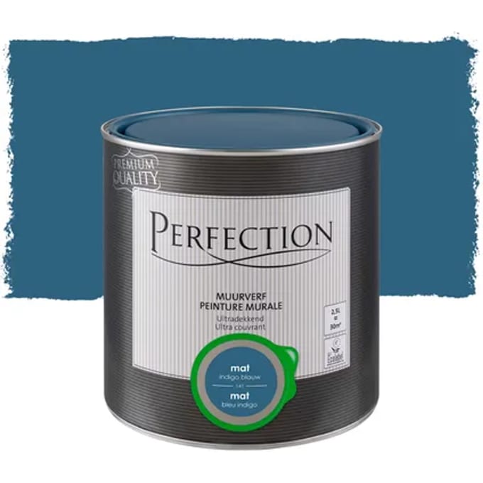 Perfection Ultradekkend Muurverf - Mat - Indigo Blauw - 2,5l