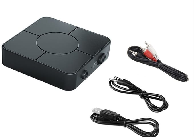 Bluetooth Transmitter & Receiver 2 in 1 - BT 5.0 - 3.5MM AUX / RCA - Bluetooth Zender - Bluetooth Ontvanger - Bluetooth Transmitter - Bluetooth Receiver - met RCA kabel - zwart