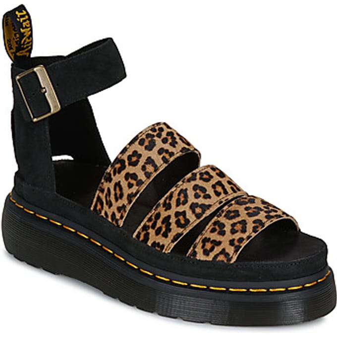 Platte sandalen Dr. Martens Clarissa II Quad Sandal Mini Leopard