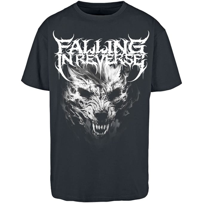Falling In Reverse T-shirt - Wolf - S tot 4XL - voor Mannen - zwart