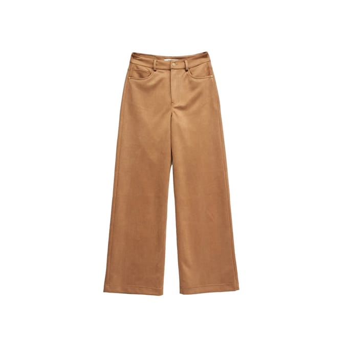 Dames Wide Leg Jeans met Suède Effect Salsa Jeans