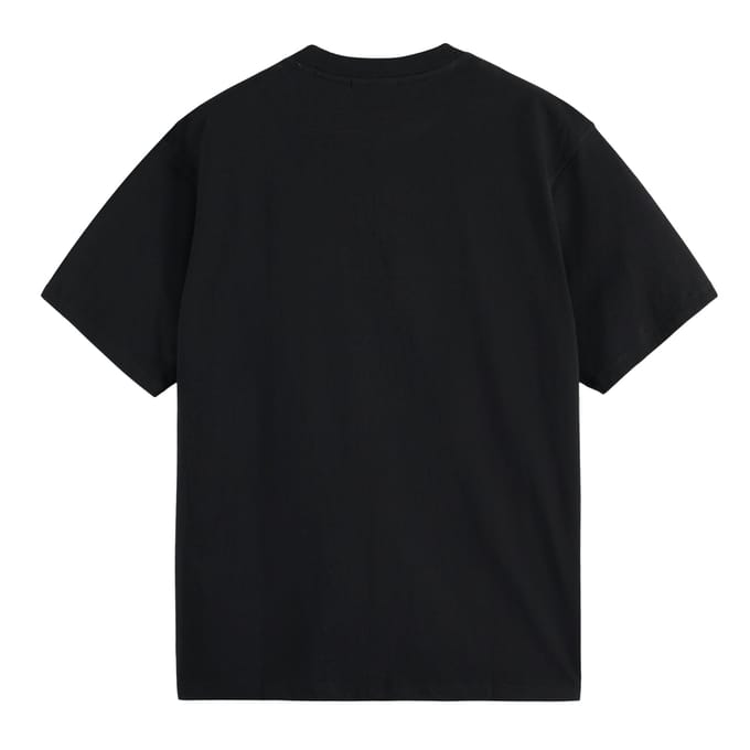 Scotch & Soda Logo Front Chest T-shirt Black Größe: M | Basic T-Shirts Outlet | Herren | Schwarz