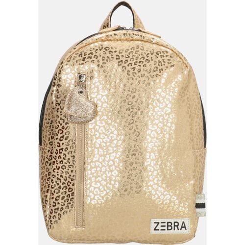 Zebra Trends Rugzak - Metallic Panterprint - M - Rugtas - Schooltas - Goud