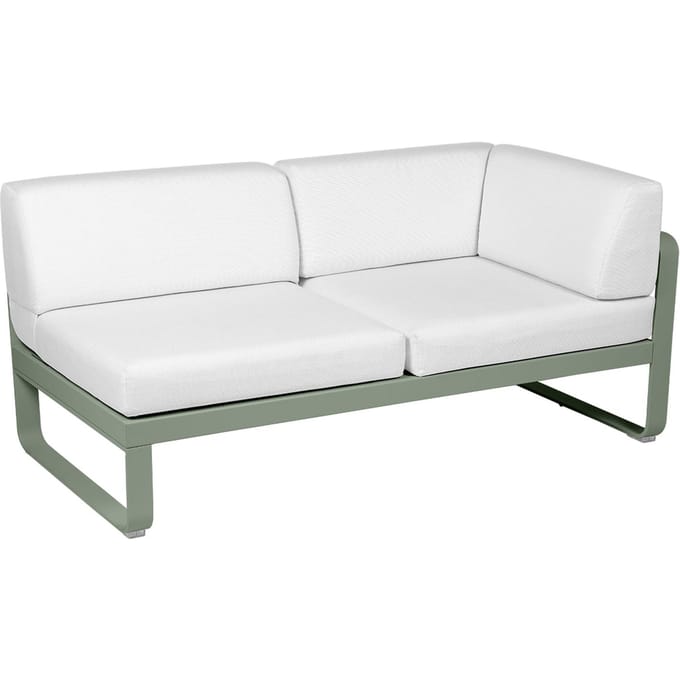 Fermob BELLEVIE hoekmodule rechts - 82 cactus mat - 81 witgrijs