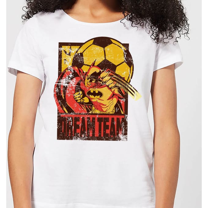 DC Comics Batman Dream Team Punch Dames T-shirt - Wit - S