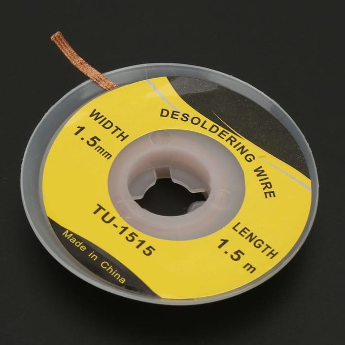 1.5m 1.5mm BGA Soldeerlont Desoldeersel Vlecht Draad PCB Soldeerverwijderaar