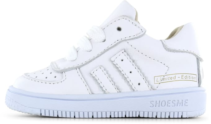 Shoesme Wit Sneakertje - Sneakers Kinderen - Unisex - WHITE - Leer - Maat 21