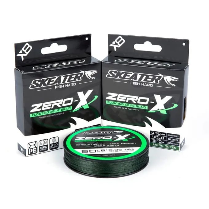 Vlecht Skeater Zero-X 8Braid Mg Floating 0.30-40Lb