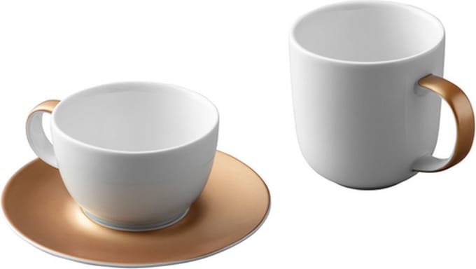 GEM 3-delige koffie- en theeset wit - Wit -