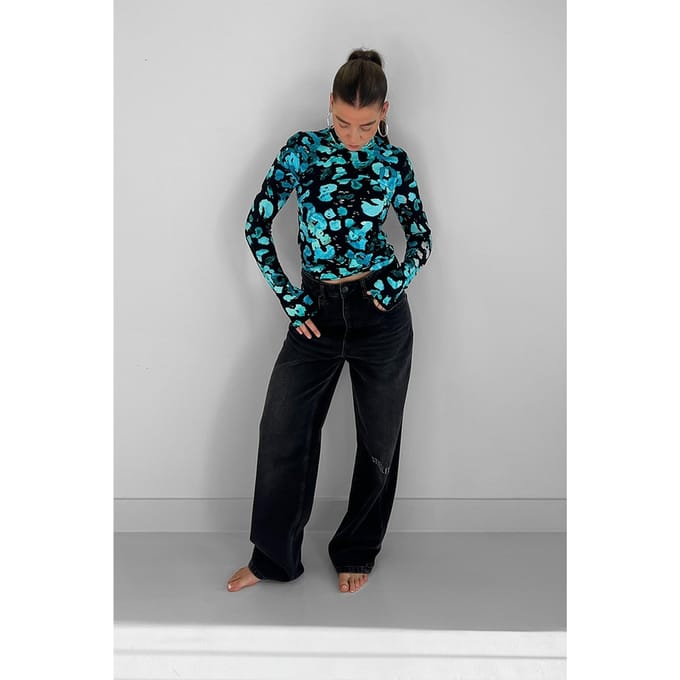 Stieglitz Bente Pulli Blue Taglia: M | Maglie a manica lunga Outlet | Donna | Blu