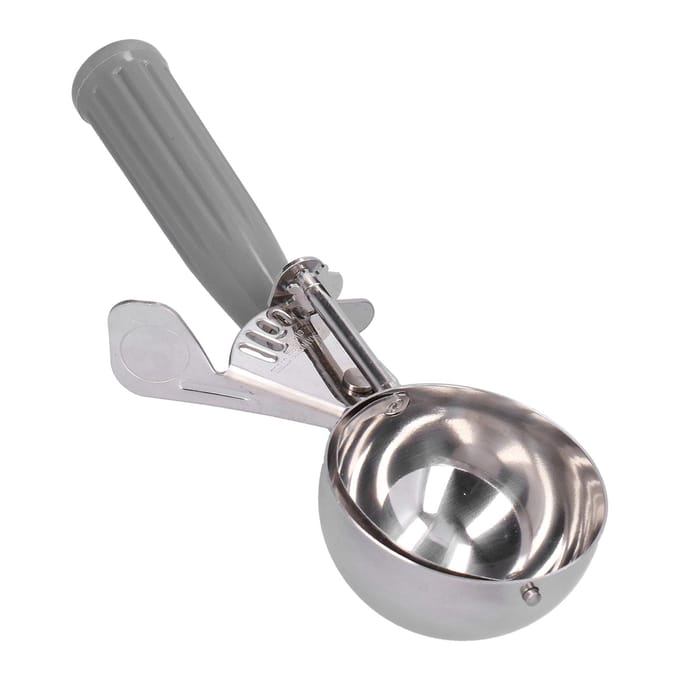 Cuillère à glace multifonctionnelle en acier inoxydable, 7 cm de diamètre gray