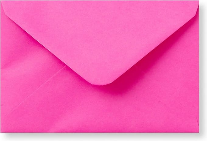 Envelop 12 x 18 Knalroze, 100 stuks