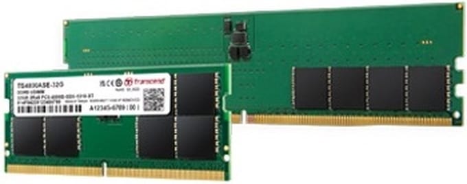 Transcend JetRAM - DDR5 - module - 32 GB - DIMM 288-pin - 4800 MHz / PC5-38400 - unbuffered