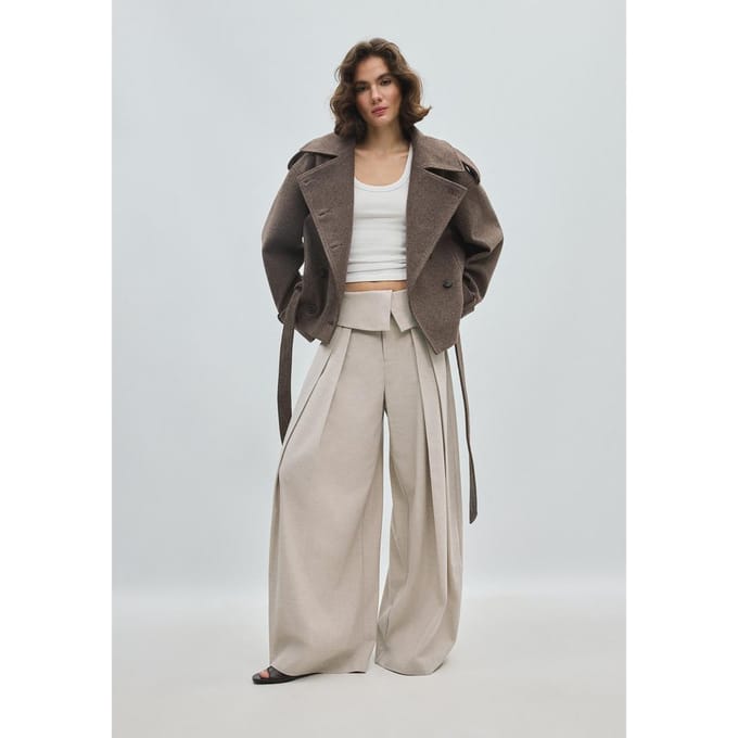Stradivarius Oversized trenchcoat met zachte touch  Bruin XL