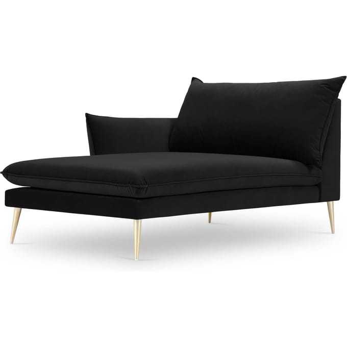 Chaise Longue Elio links velvet | Milo Casa