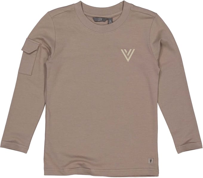 Levv Jongens Shirt Taupe maat 134