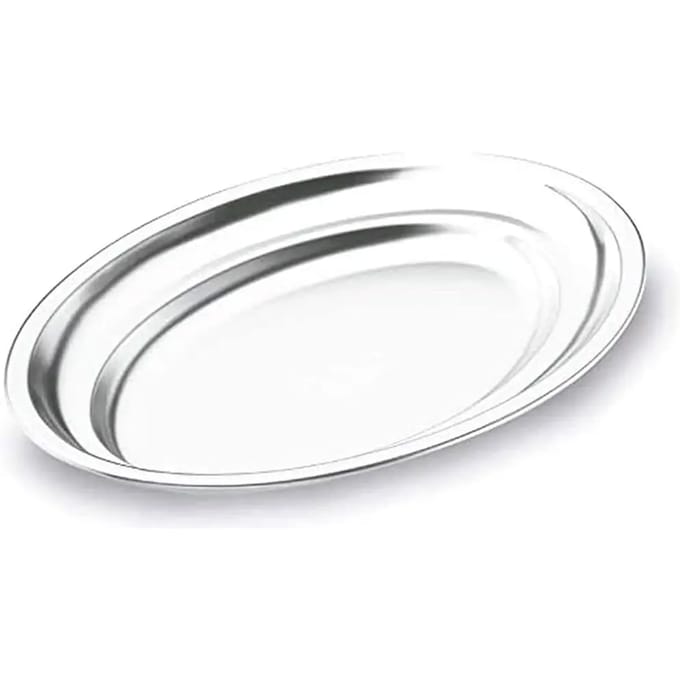 Ovale roestvrijstalen schaal Lacor 18% cr