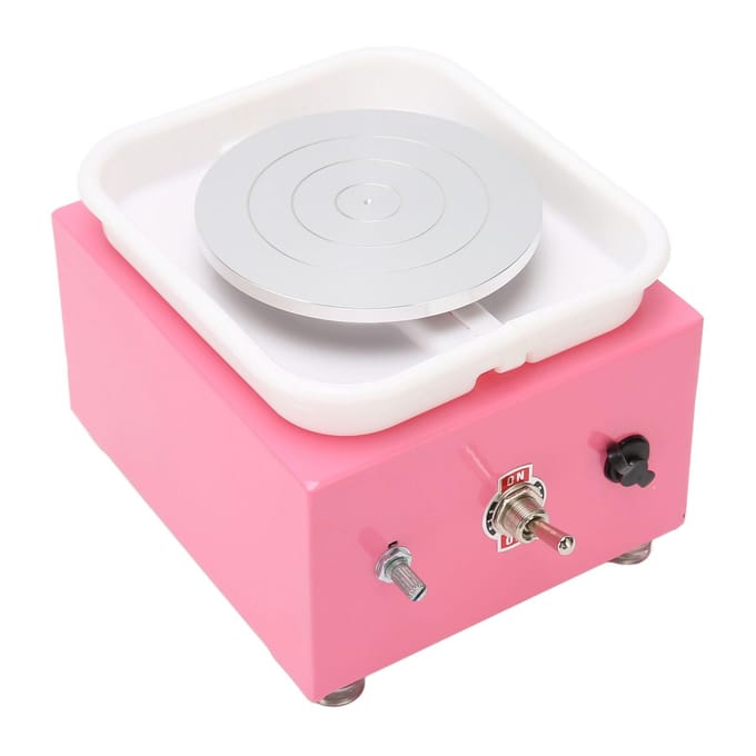 Mini Pottenbakkersschijf Keramische Schijf Instelbare Snelheid Mini Elektrische Pottenbakkersschijfmachine voor DIY Klei US Plug