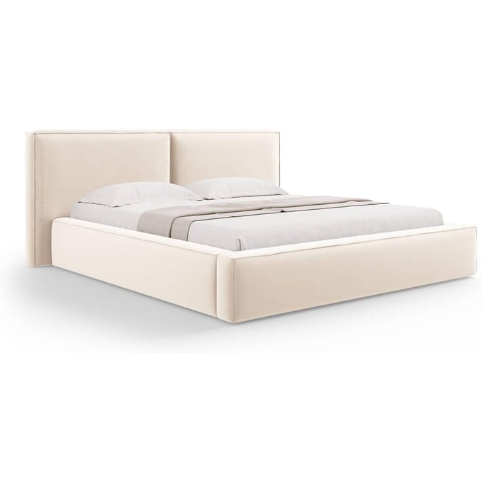 Bedframe Jodie met opbergruimte velvet 180 x 200 cm | Micadoni