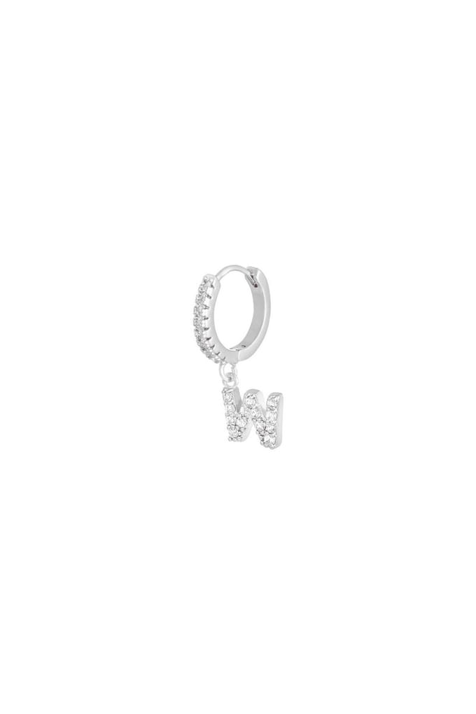 Oorbellen Letter W Zilver Copper