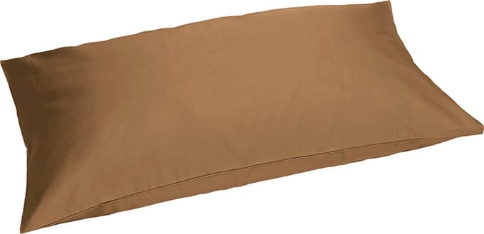 Yumeko kussensloop katoensatijn caramel 40x80 - Bio, eco & fairtrade - 1 stuk