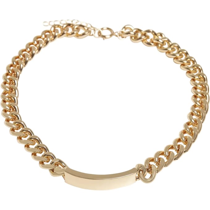 Halsketting Urban Classics plate necklace