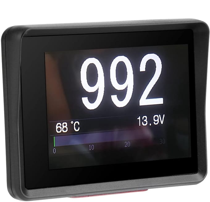 Multifunction Auto Meter - Digitale HUD Display - Reistijd Monitoren - Foutcode Scanner - 10 x 10 x 10 cm
