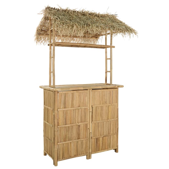vidaXL Buiten Bartafel Naturel 115 x 95 x 215 cm Bamboe