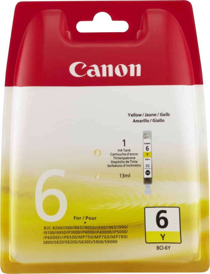 Canon BCI-6 - Inktcartridge / Geel