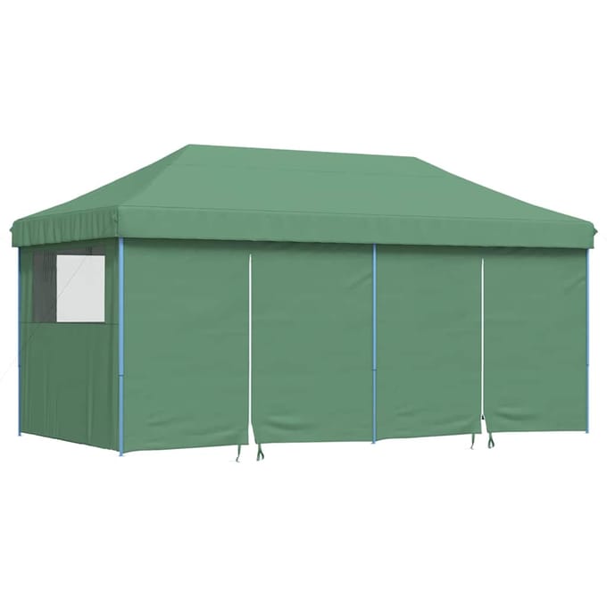 vidaXL - Partytent - inklapbaar - pop-up - met - 4 - zijwanden - groen