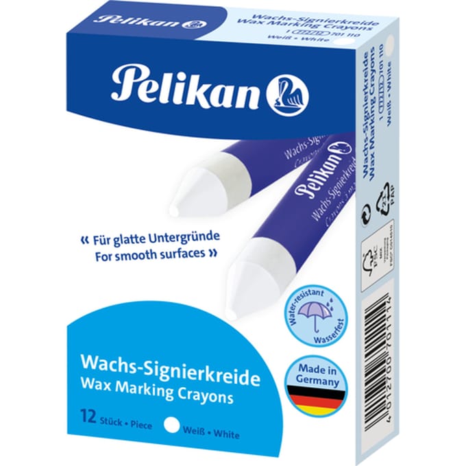 Pelikan merkkrijt 772 - Wit- 12 stuks