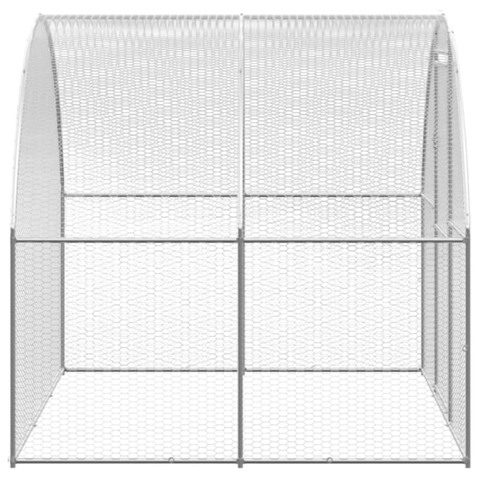 Vidaxl Buitenren Voor Kippen, 3X24X2 M, Gegalvaniseerd Staal
