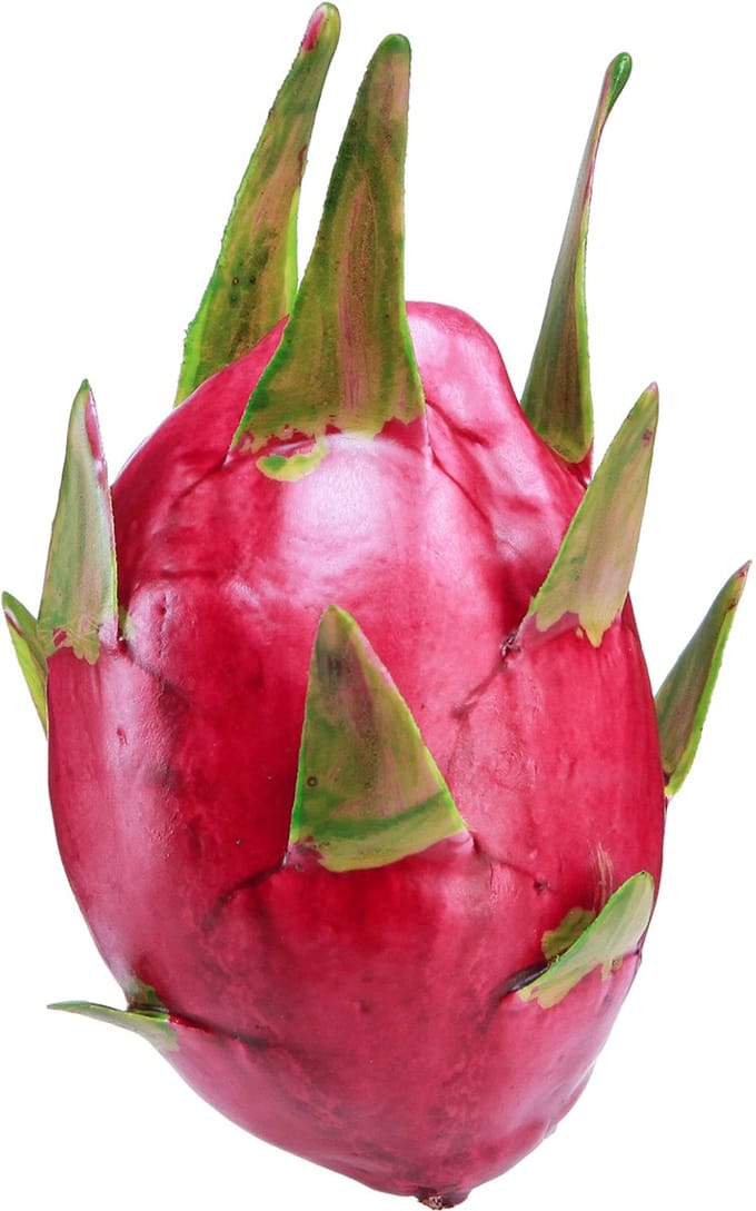 Kunstmatige pitahaya decoratieve vrucht Ø8cm L15cm