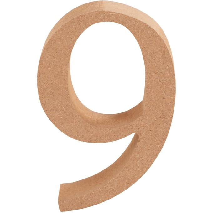 VBS MDF Nummer - Cijfer "9"