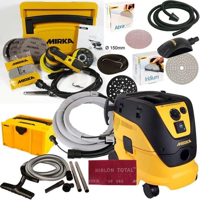 Mirka DEROS-System Large (L AFC), KIT2009WOMDE: Complete Schuurkit voor Professioneel Gebruik