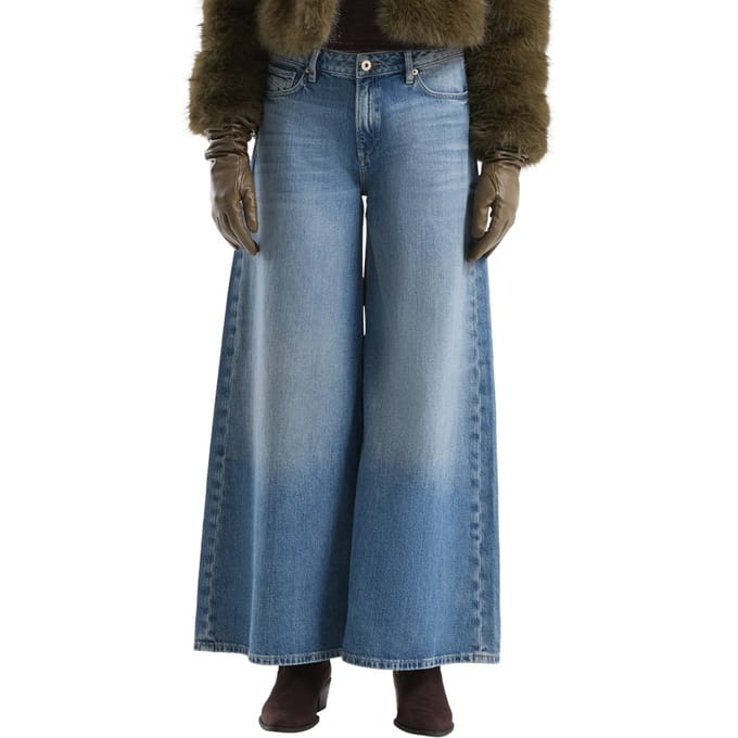s.Oliver -qs Jeans Blue Denim Größe: W38L32 | Ausgestellte Hosen Outlet | Damen | Blau