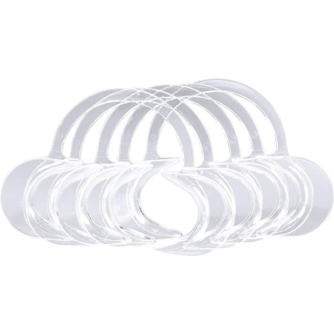 10 stuks Wegwerp Mondopener Wangen Openhouder Tandheelkundige Clear Retractor Transparant Medium white