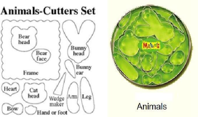 Makin's Brand Uitsteker Set - Dieren|Animals