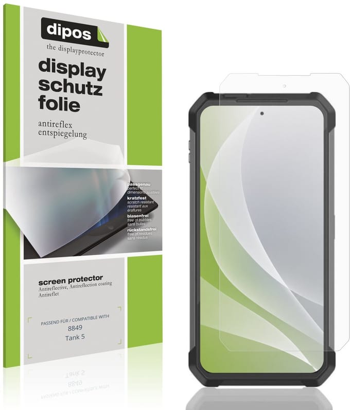 dipos – 4x Matte Beschermfolie geschikt voor 8849 Tank 5 | Krasbestendige & antireflecterende Screenprotector Ultra-Thin