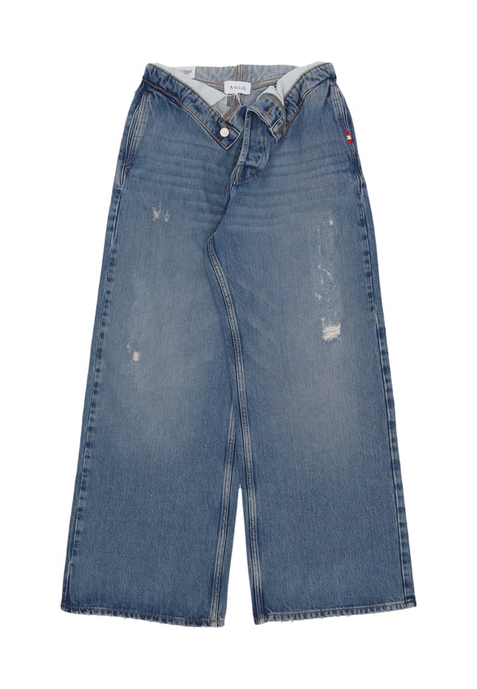 Jeans Woman W Roll Up Jeans Denim