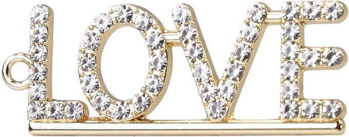 Bruiloftsdecoraties, liefdeshangers, Valentijnsdagdecoraties, metaal,