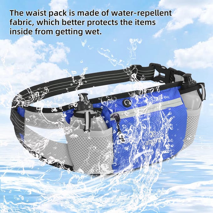 Hardloopriem Heuptas Waterbestendig Ademend Hardlopers Riem Waterfles Heuptas zwart