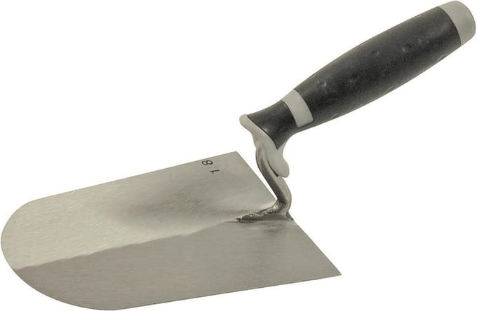 Stukadoorstroffel - Super Prof - rond S-hals 180 mm RVS met Softgreep
