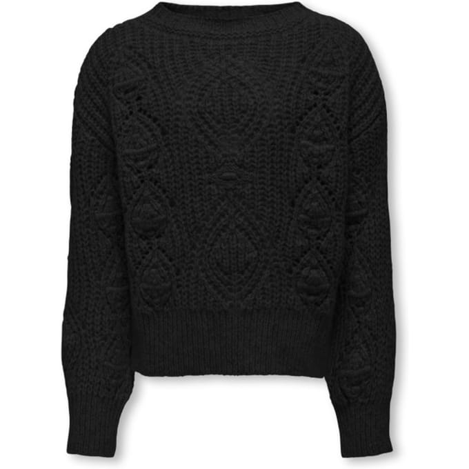 ONLY meisjes kids trui ROSETTA Black Black Glitter Regular Fit