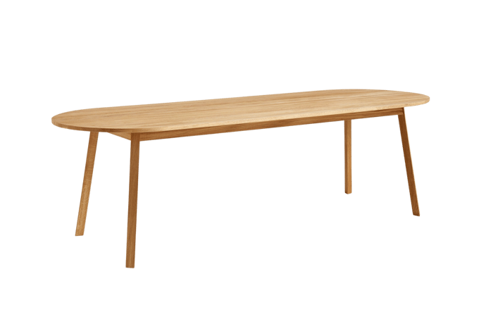 HAY - Triangle Leg Tafel rechthoekig - eiken geolied - 250 x 85 cm - bruin