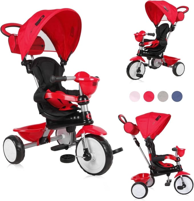 Driewieler - Loopfiets Kinderen - Buiten Spelen - Ombouwbaar Naar Driewieler - 75 x 53 x 91 cm - Rood