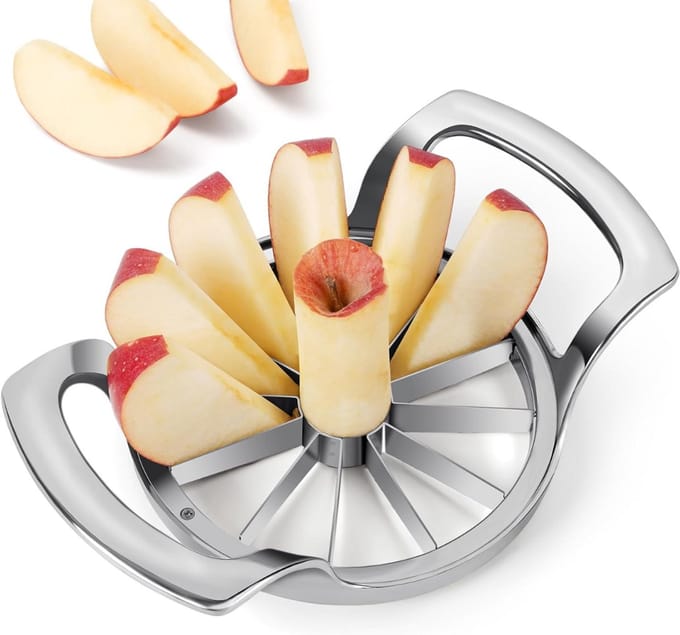 SCH® Appelsnijder - Appel Snijder - Zilver - 19cm x 5cm x 13cm