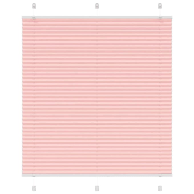 vidaXL - Plissé - rolgordijn - 115x100cm - stofbreedte - 114,4cm - polyester - roze