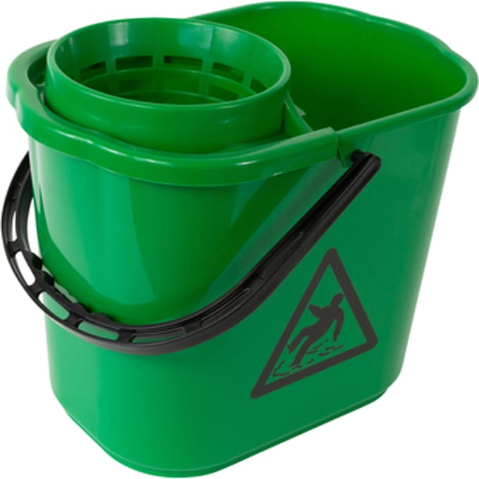 Mopemmer spaans Cleaninq met korf 12L groen