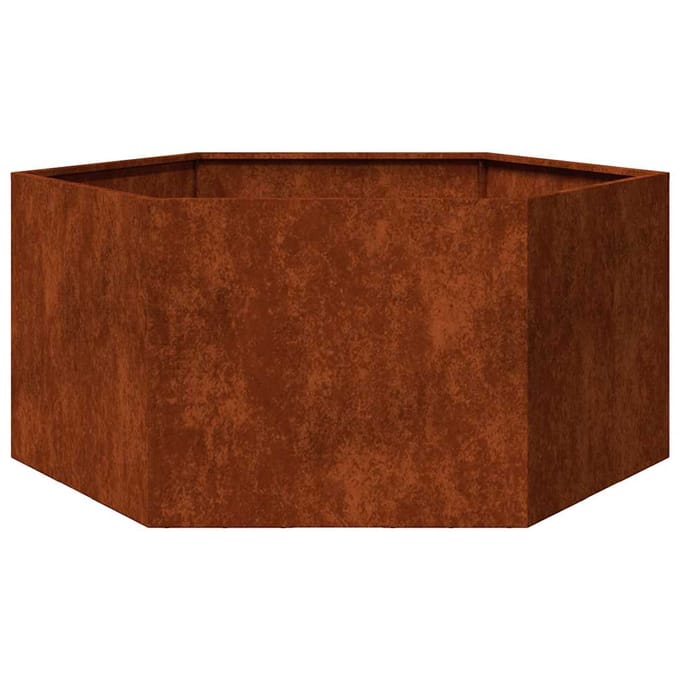 vidaXL - Plantenbak - roestig - 90x90x45 - cm - cortenstaal